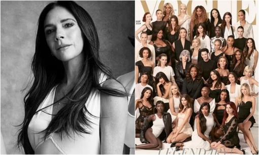 Victoria Beckham tham gia chụp ảnh cùng 40 ngôi sao nổi tiếng, toàn 'tên tuổi máu mặt' cho trang bìa Vogue huyền thoại