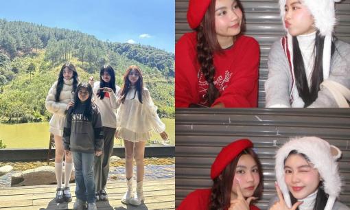 Bà xã Quyền Linh xả kho loạt ảnh du xuân cùng gia đình, Lọ Lem và Hạt Dẻ chiếm spotlight