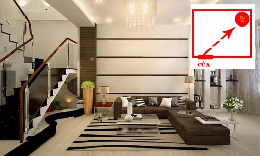 Cung đường chéo phòng khách phạm đại kỵ này thì càng làm càng mất, tiền của trôi sông đổ bể