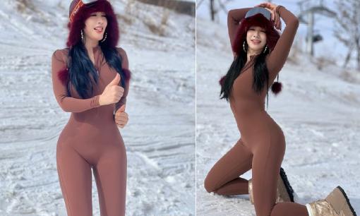 'Bom sex' gốc Việt - Chung Lệ Đề khoe vẻ gợi cảm dưới tuyết, netizen khen vóc dáng tuổi 53 đẹp hơn cả con gái