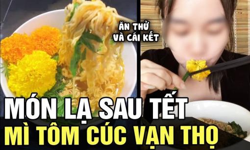 Trào lưu 'ăn bông vạn thọ cùng mì tôm' đang rần rần trên TikTok, bác sĩ nói gì?