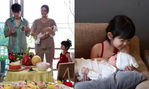 Trương Mỹ Nhân mừng đầy tháng cho ái nữ thứ 2, Bona gây chú ý khi ngày càng ra dáng chị cả