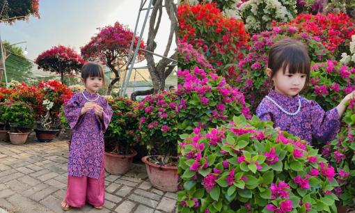 Con gái Đông Nhi gây sốt khi diện áo dài: Ngày càng ra dáng thiếu nữ, loạt biểu cảm đáng yêu gây lụi tim