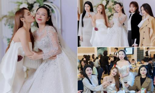 Nhã Phương cùng dàn sao của 'Vũ trụ VFC' dự đám cưới diễn viên Kim Oanh