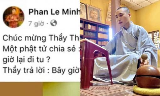 Vlogger Huy Cung quy y sau thời gian dài vắng bóng
