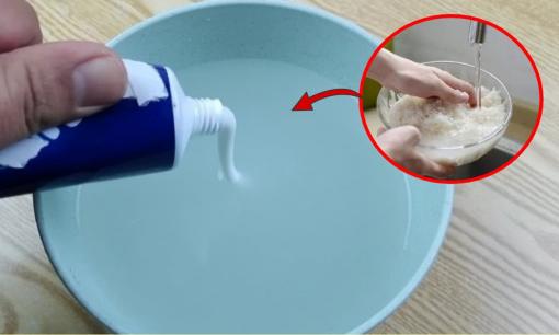 Hòa kem đánh răng với nước vo gạo tạo nên lợi ích vô cùng tuyệt vời, biết công dụng ai cũng làm theo