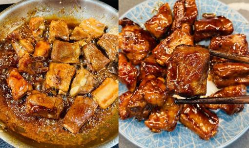 Làm sườn xào lên màu vàng bóng bẩy, mềm ngon mà không cần nước hàng, bí quyết là gì?