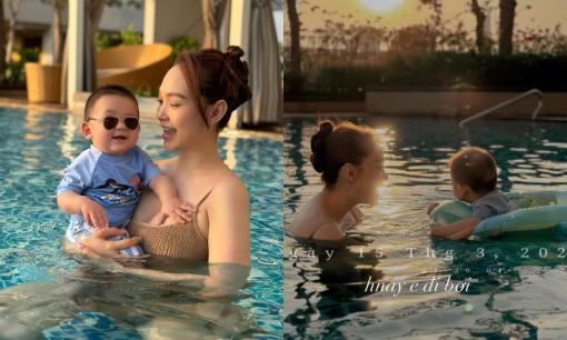  Quý tử nhà Minh Hằng lộ diện lớn phổng phao, còn thích làm điều này