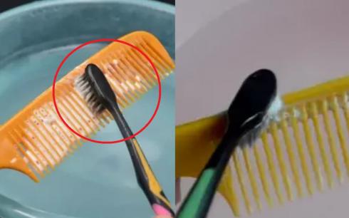 Tôi mới phát hiện ra rằng bôi một ít kem đánh răng lên lược có tác dụng không thể tưởng tượng được, dùng tiền cũng khó mua, tiếc là không biết sớm!