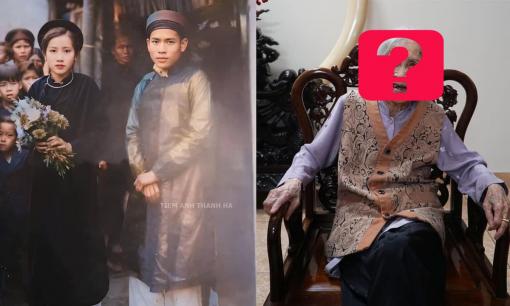 Ảnh cưới của một gia đình giàu có ở Hà Nội năm 1938 'gây sốt', cô dâu như giai nhân Hà Thành giờ thế nào? 