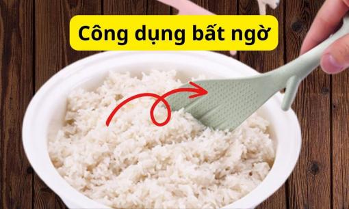 Các chấm sần trên muôi xới cơm trong nồi cơm điện có tác dụng gì? Điều bất ngờ ẩn phía sau, nhiều người chưa biết!
