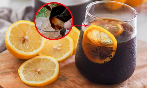 Cà phê pha nước cam giải khát ngày nắng, thức uống hoàn toàn tự nhiên, không lo tăng cân 