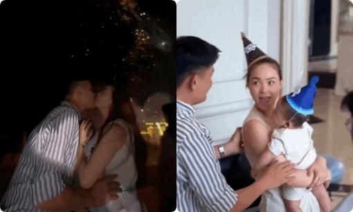 Minh Hằng cùng quý tử chuẩn bị sinh nhật bất ngờ cho chồng, nữ ca sĩ công khai cảnh hôn chồng cực ngọt