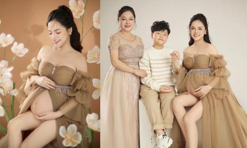Thu Quỳnh đăng trọn bộ ảnh bầu, khoảnh khắc chung khung hình với mẹ ruột là 'Thiên Nga' sân khấu kịch thập niên 90 gây chú ý 
