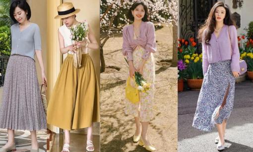 Mùa xuân là mùa mặc “váy”, phụ nữ ở độ tuổi 30, 40 học cách mặc như thế này thực sự rất khí chất 