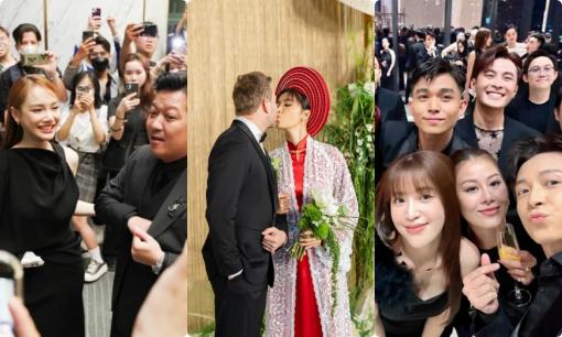 Trường Giang, Puka - Gin Tuấn Kiệt cùng dàn sao Việt tấp nập dự cưới Minh Tú
