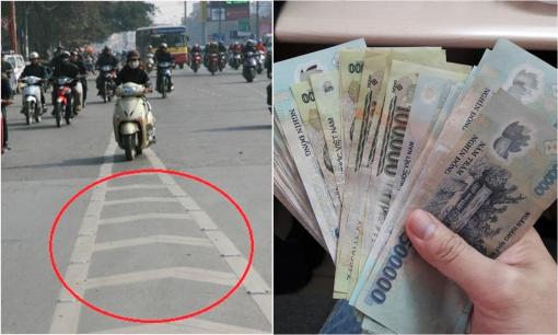 Vạch xương cá là gì? Mức phạt khi lái xe đè vạch xương cá