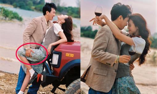 Diễn viên Anh Đức 'xả ảnh' với vợ sắp cưới kém 12 tuổi, khoảnh khắc cực tình như trong phim 