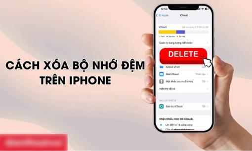 iPhone đầy bộ nhớ nhấn ngay nút này để xóa bộ nhớ đệm, giải phóng dung lượng, máy chạy vù vù như mới mua
