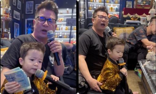 Con trai thứ 4 của Bằng Kiều tự tin hát hit của Tuấn Hưng, được bạn của bố thưởng cát sê cực khủng