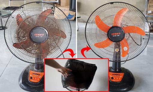 Quạt điện bẩn không cần tháo rời, làm theo cách này chỉ ít phút là sạch bong, bao nhiêu bụi bẩn đều bay hết