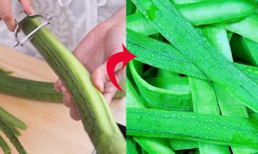 Đang mùa mướp, gọt vỏ đừng vội đổ ngay vào thùng rác, chỉ cách hưởng lợi quý giá, ai không biết quá phí