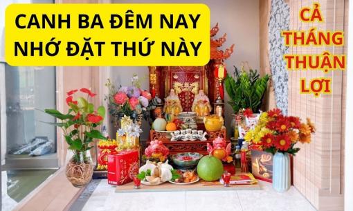 Dâng 1 thứ lên ban Thần Tài vào đúng canh ba, tài lộc, may mắn và sự giàu có đua nhau kéo về