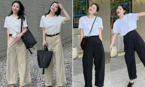 Cuối cùng cũng tìm được trang phục phù hợp nhất cho mùa hè, áo sơ mi, áo phông, quần ống rộng rất thời trang và thanh lịch 