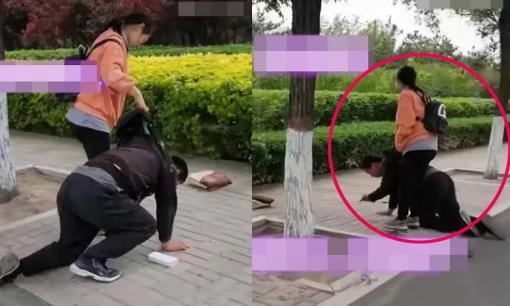 Không có tiền mua iPhone cho con gái, bố quỳ xuống xin lỗi để con gái cưỡi lên. Sự việc đang gây bất bình dữ dội