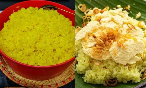 Màu vàng xôi xéo được làm từ gì? Cách làm xôi xéo vàng ươm chuẩn vị Hà Nội 