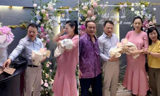 Phương Oanh đã xuất viện về nhà hậu sinh đôi, bật khóc trước món quà của Shark Bình 