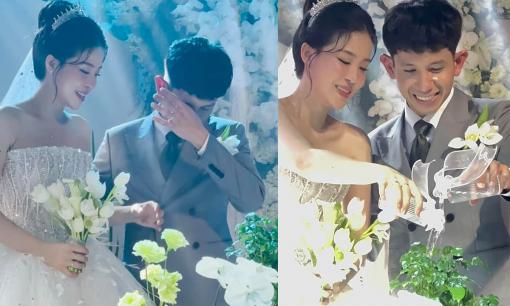 Tiền vệ Hồng Duy bật khóc trong tiệc cưới, bật mí thực đơn 'độc lạ' 
