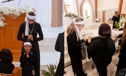 Chỉ một chi tiết nhỏ trong tang lễ nói rõ mối quan hệ hiện tại của mẹ ruột Đức Tiến và con dâu Hoa hậu