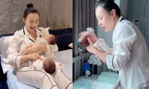 Phương Oanh kể về hành trình 'bỉm sữa', thừa nhận điều này khi nhắc đến cặp song sinh