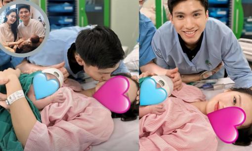 Lộ ảnh Đoàn Văn Hậu hôn vợ trên bàn đẻ, dân mạng bình luận: 'Ngày nào còn kẹp cổ các anh nay thành bố dịu dàng'