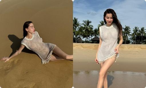 Hà Hồ cao tay diện bikini xuyên thấu nhưng không hề phô
