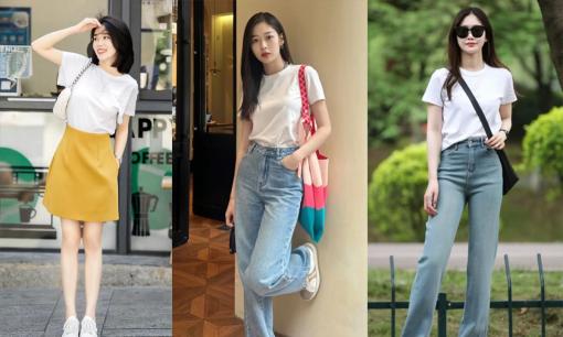 Cách mặc áo phông trắng linh hoạt độc đáo trong mùa hè, hãy học những mẹo này và dễ dàng trở thành fashionista 