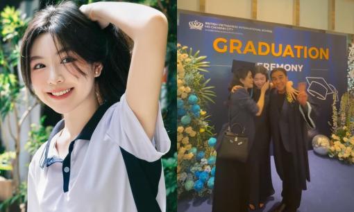 Con gái Quyền Linh chính thức tốt nghiệp cấp 3, ghi điểm khi làm điều ý nghĩa này cho ba mẹ 
