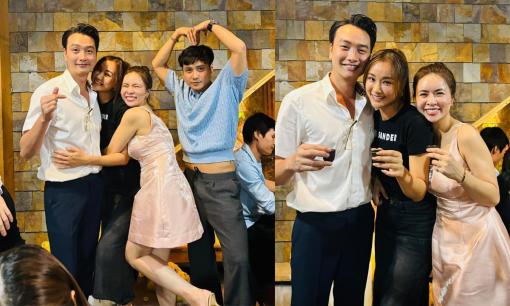 Tiệc đóng máy phim 'Mình yêu nhau bình yên thôi', nhan sắc của chị Thoa ô sin gây bất ngờ