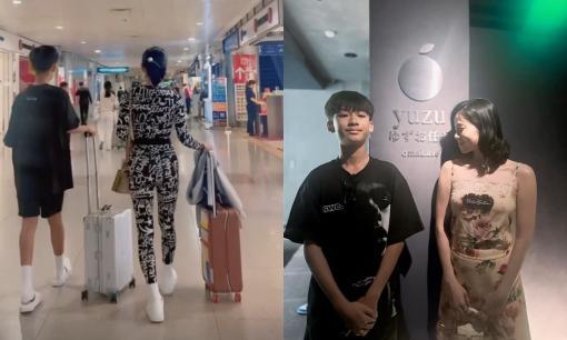 Con trai Lệ Quyên trổ mã cao hơn mẹ, rất thân thiết với Lâm Bảo Châu 