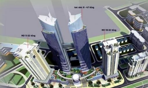Tòa tháp đôi 47 tầng ven Vành đai 2,5 tại Hà Nội sắp sửa hoàn thành, kỷ lục mới tại một khu vực quận trung tâm