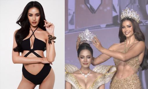 Nhan sắc người đẹp 20 tuổi chiến thắng vương miện Hoa hậu Hoàn vũ Thái Lan 2024 sau 2 năm giành Á hậu