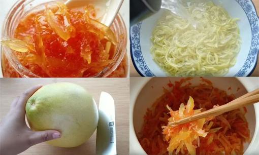 Một quả bưởi, một hũ mật ong, dạy bạn cách pha trà bưởi mật ong, có tác dụng bổ phổi, dưỡng da, có thể bảo quản được một năm 