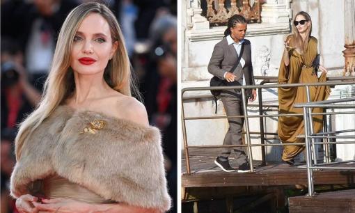 Angelina Jolie gây náo loạn Venice: Đã xuất hiện trên thảm đỏ như nữ thần còn bị bắt gặp sánh đôi cùng trai lạ 
