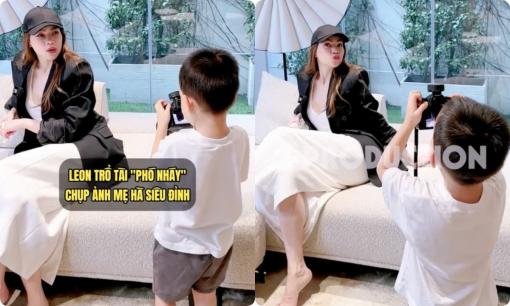 Phản ứng 'dở khóc dở cười' của Hà Hồ khi con trai út trổ tài nhiếp ảnh