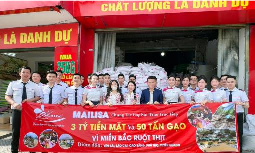 3 Tỷ Đồng và 50 Tấn Gạo Đến Với 5 Tỉnh Miền Bắc Mailisa Chung Tay Hỗ Trợ Đồng Bào Sau Cơn Bão YaGi