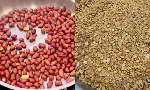 Cách làm muối lạc, vừng tại nhà ngon: Tích trữ phòng lũ hoặc cứu trợ rất thiết thực