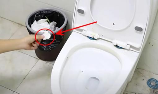 Học theo cảnh báo không vứt giấy vệ sinh vào bồn cầu, gia chủ hết hồn vì nhà tắm bốc mùi kinh khủng! Vậy phải vứt giấy vệ sinh vào đâu?