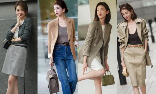 Đây là cách ăn mặc của một phụ nữ đi làm: quần áo thời trang, giày cao gót, thoạt nhìn là người đứng đắn nhưng rất thanh lịch và yêu kiều