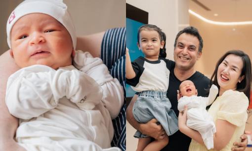 Võ Hạ Trâm khoe cận diện mạo quý tử, nhóc tì trông giống bố y đúc